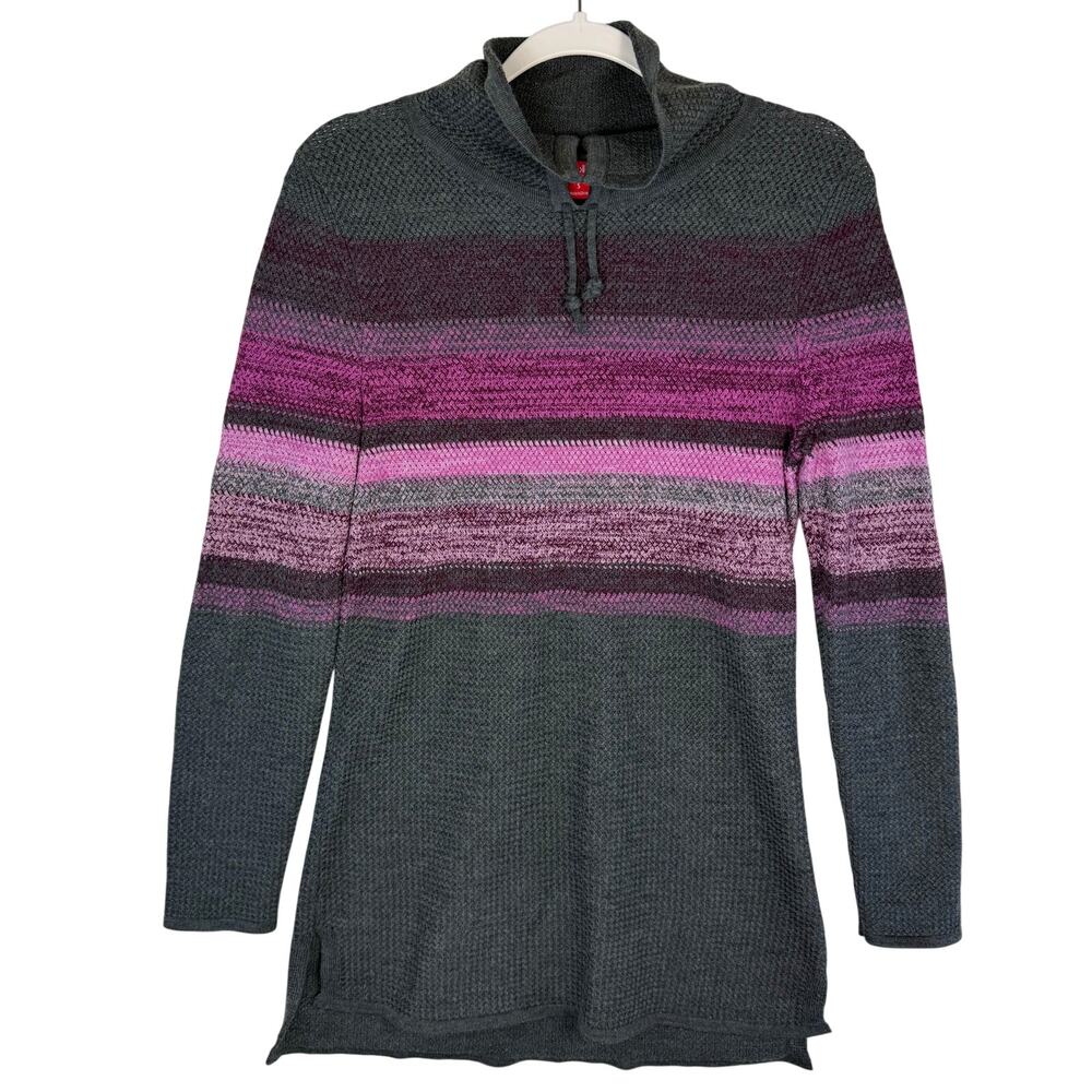 Krimson Klover Everlasting Merino Wool‎ Sweater Tunic Women Size S Gray Pink